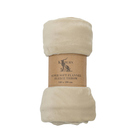 Rolled Flannel Fleece Oatmeal