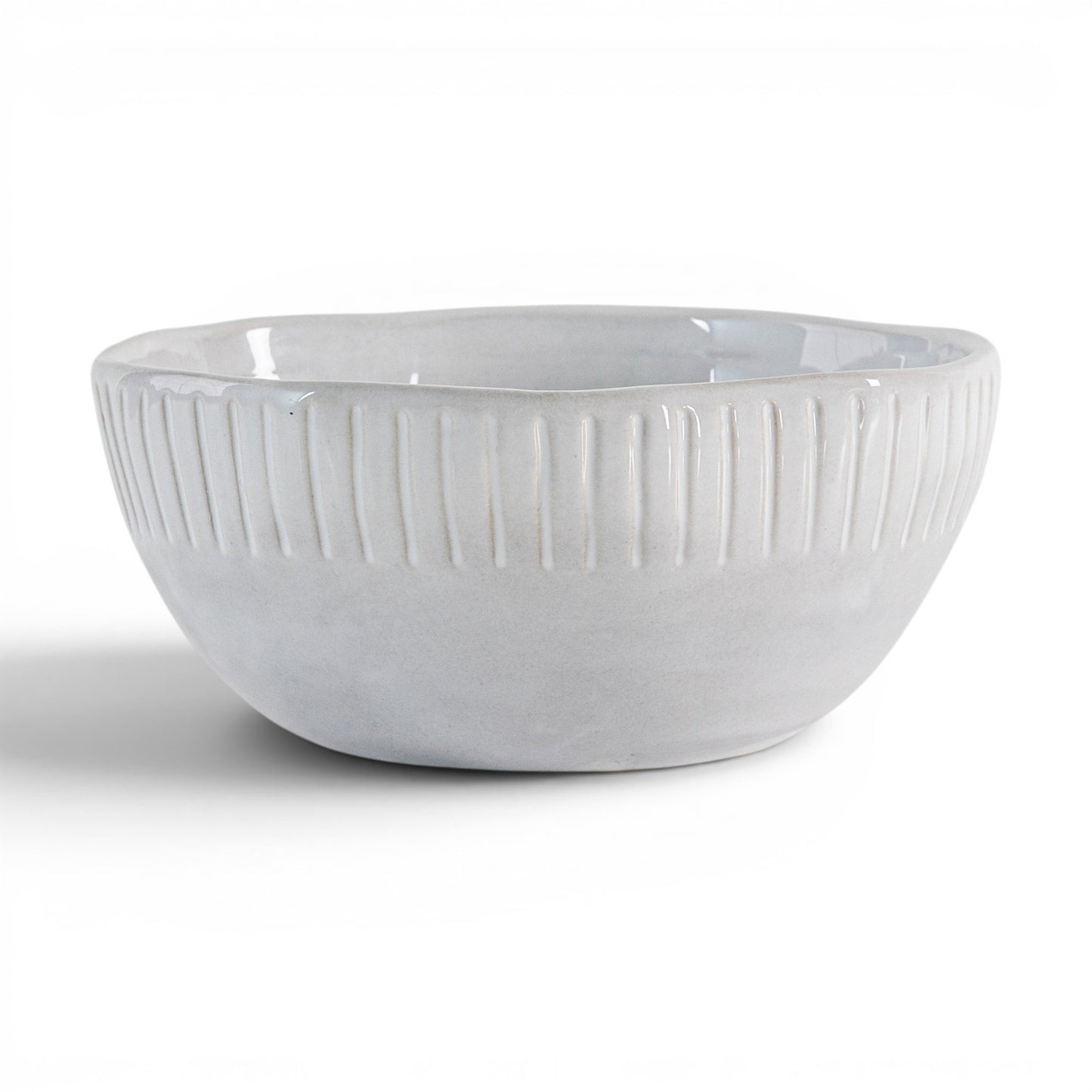 Organic Ridged Bowl White (4pk)