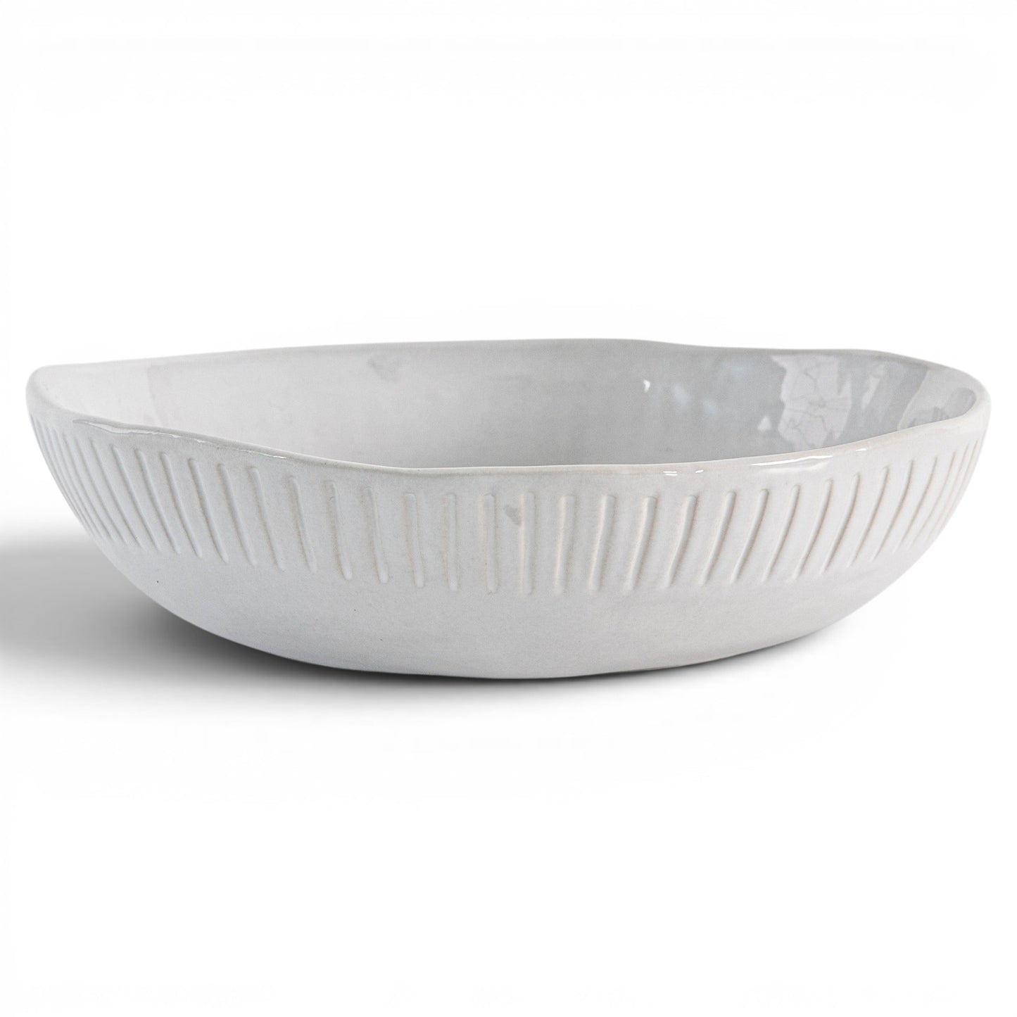 Organic Ridged Pasta Bowl White 4pk