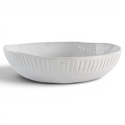 Organic Ridged Pasta Bowl White 4pk