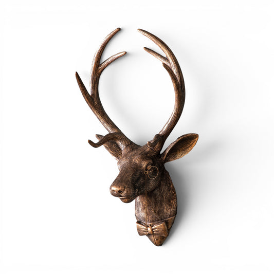Sir Cameron Stag Wall Decor Bronze