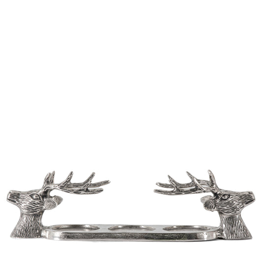 Stag Candleholder x3 Aluminium
