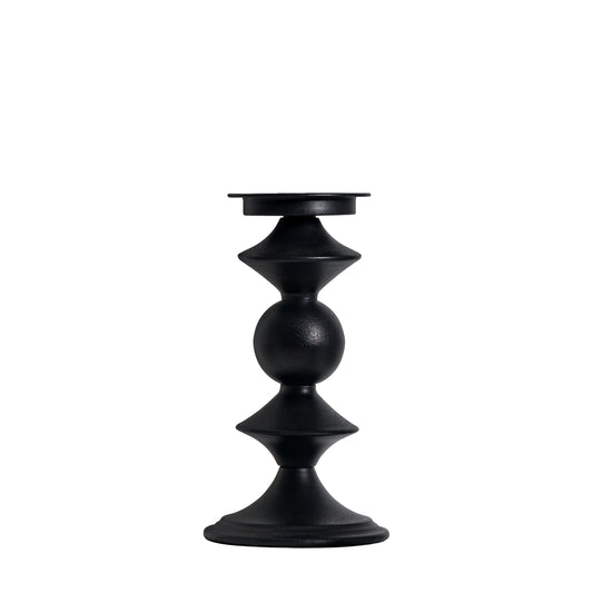 Sutton Pillar Holder Black Small