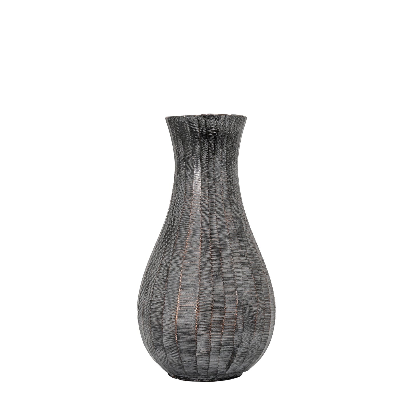 Enya Fluted Vase Small Antique Grey