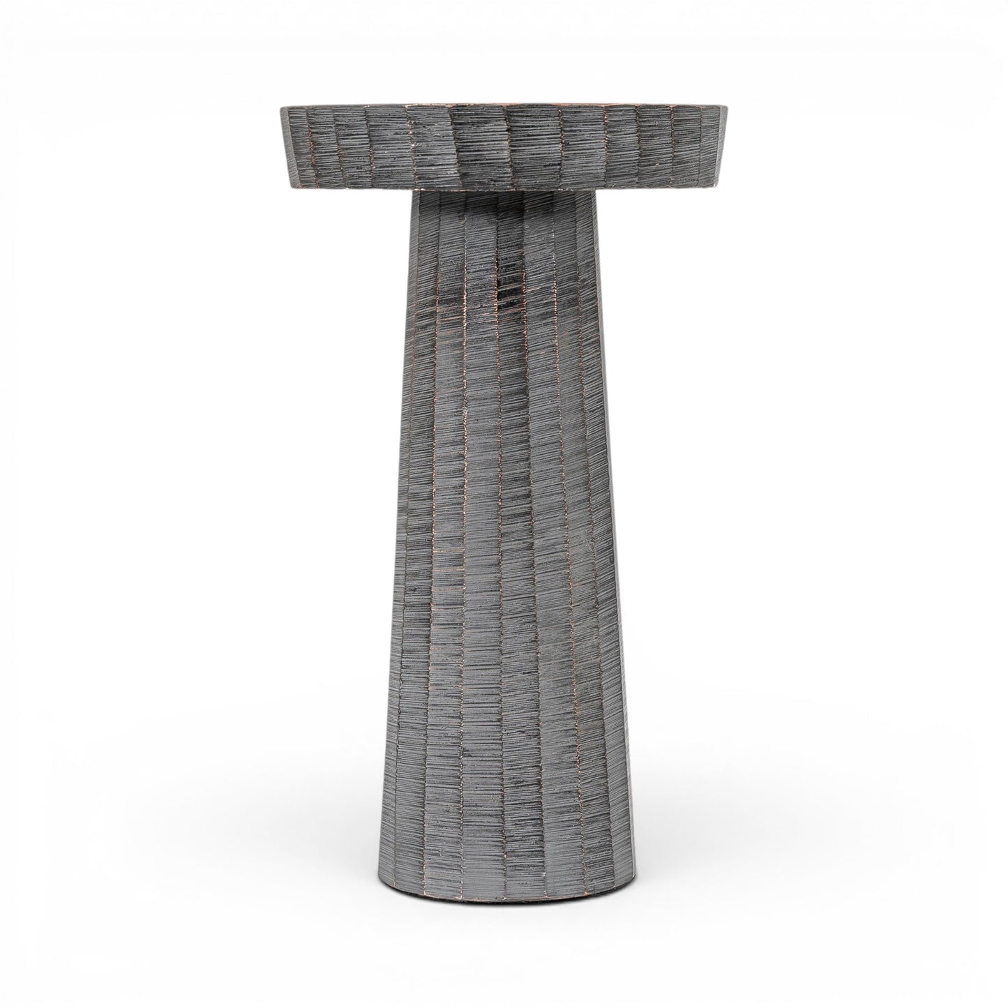 Enya Candlestick Small Antique Grey