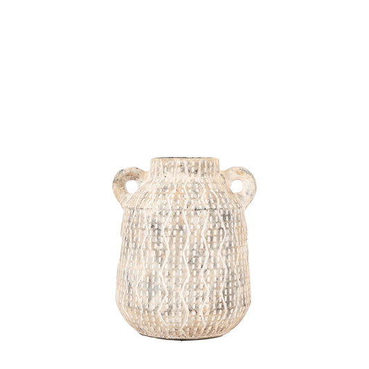 Ica Vase Small Earthy White
