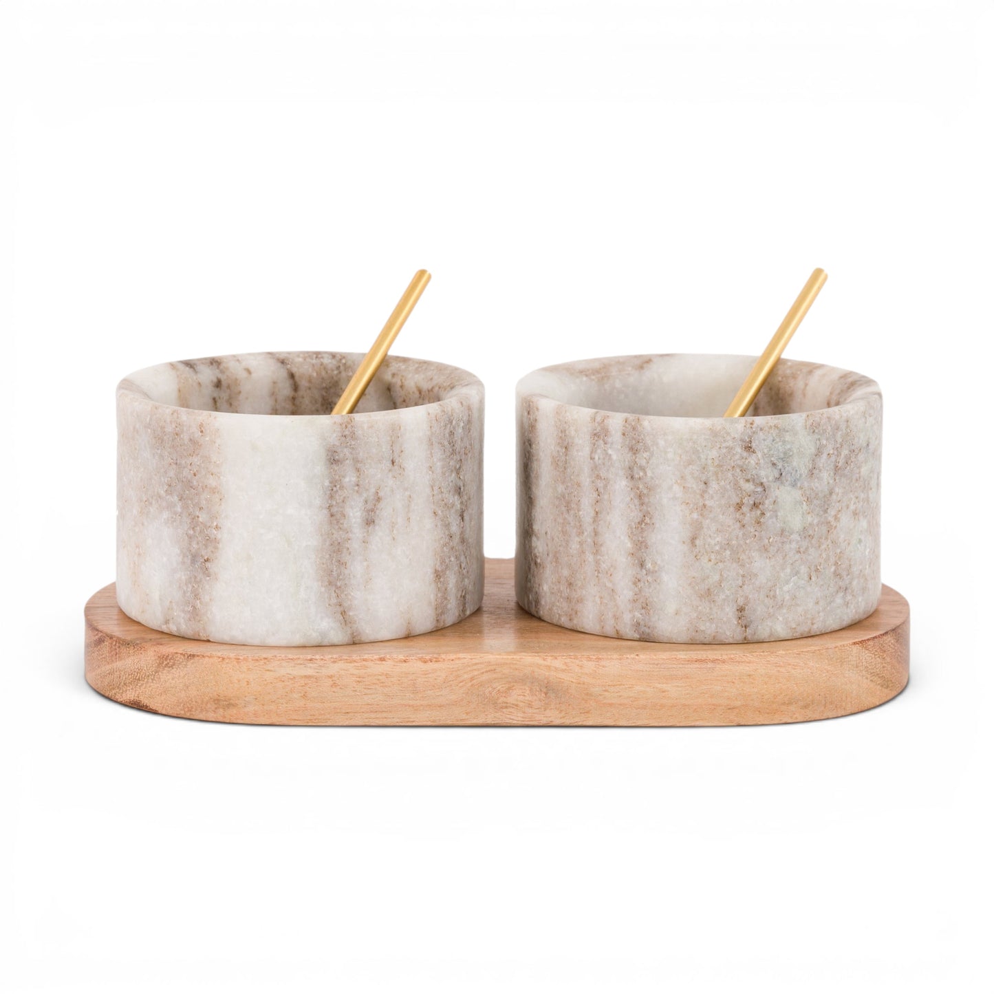 Novi Spoon and Pinch Pot Beige Marble