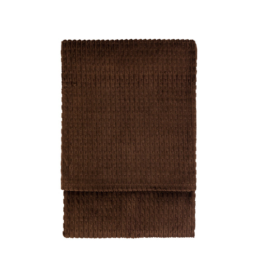 Winson Flannel Throw Chocolate