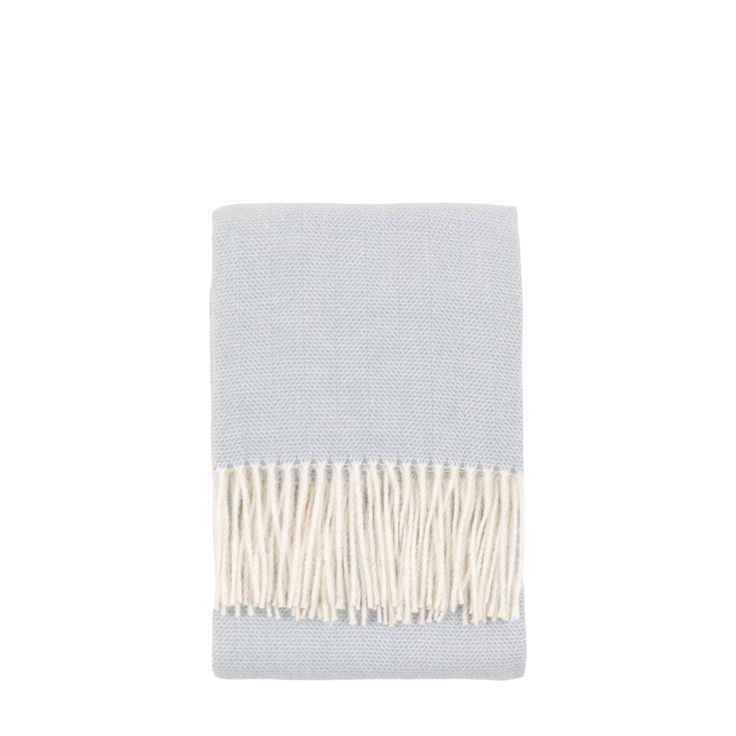 Cassis Herringbone Throw Blue
