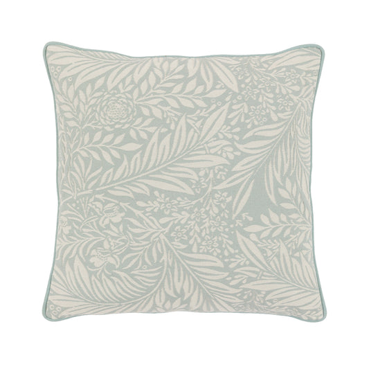 Fallow Leaf Woven Cushion Duck Egg