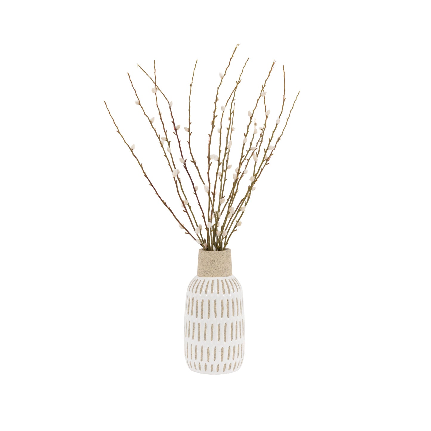 Faux Willow Stems Vase Arrangement