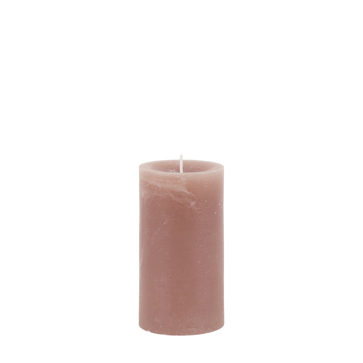 Pillar Candle Rustic Taupe 2pk Small
