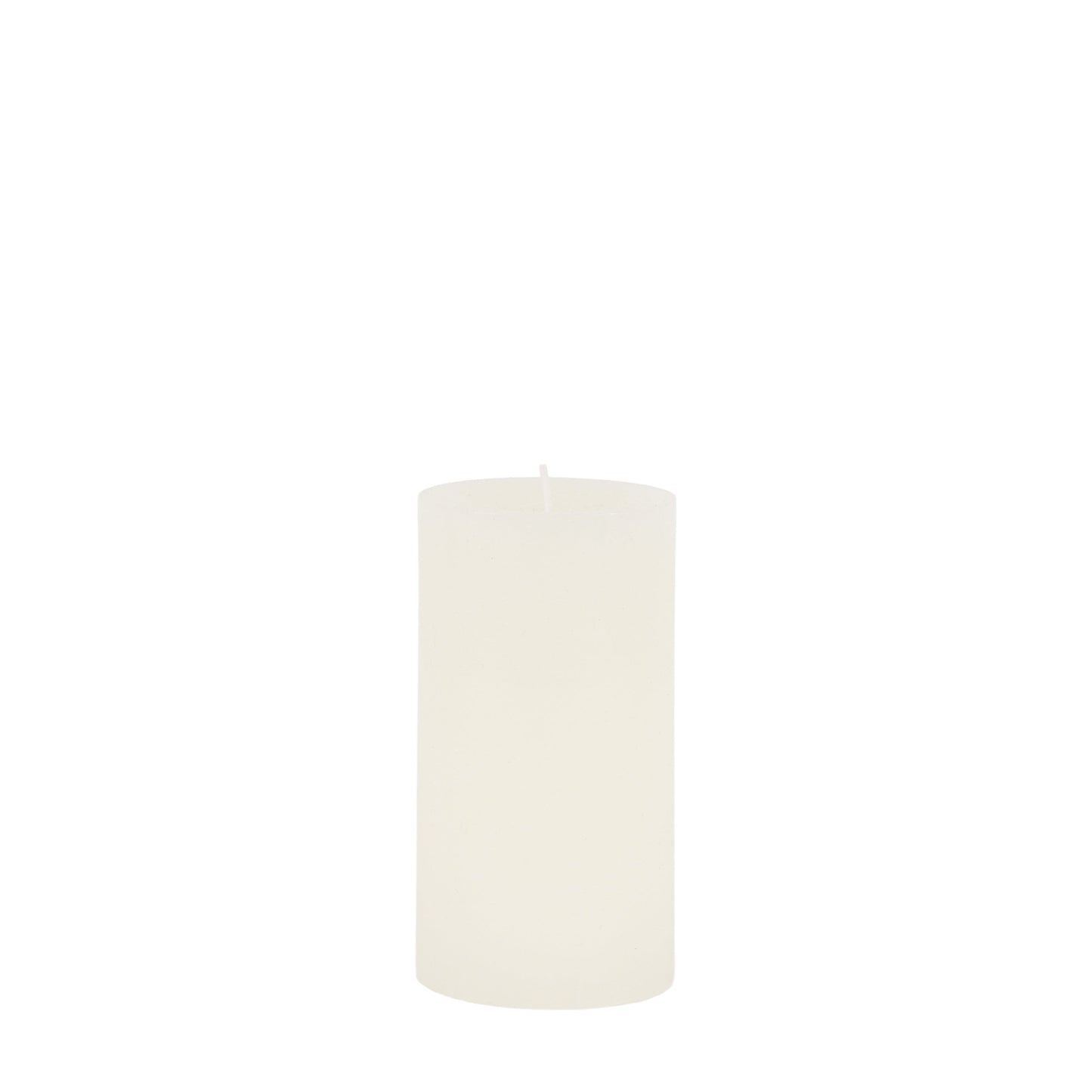 Pillar Candle Rustic White 2pk Small