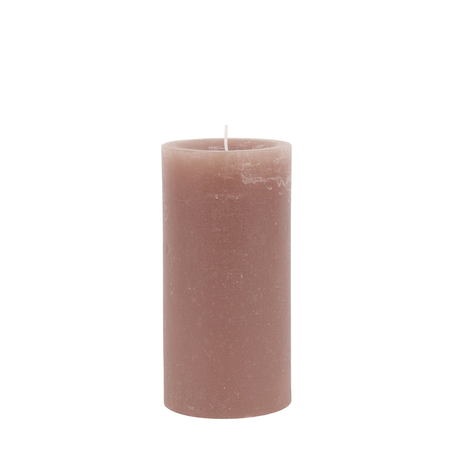 Pillar Candle Rustic Taupe 2pk Large