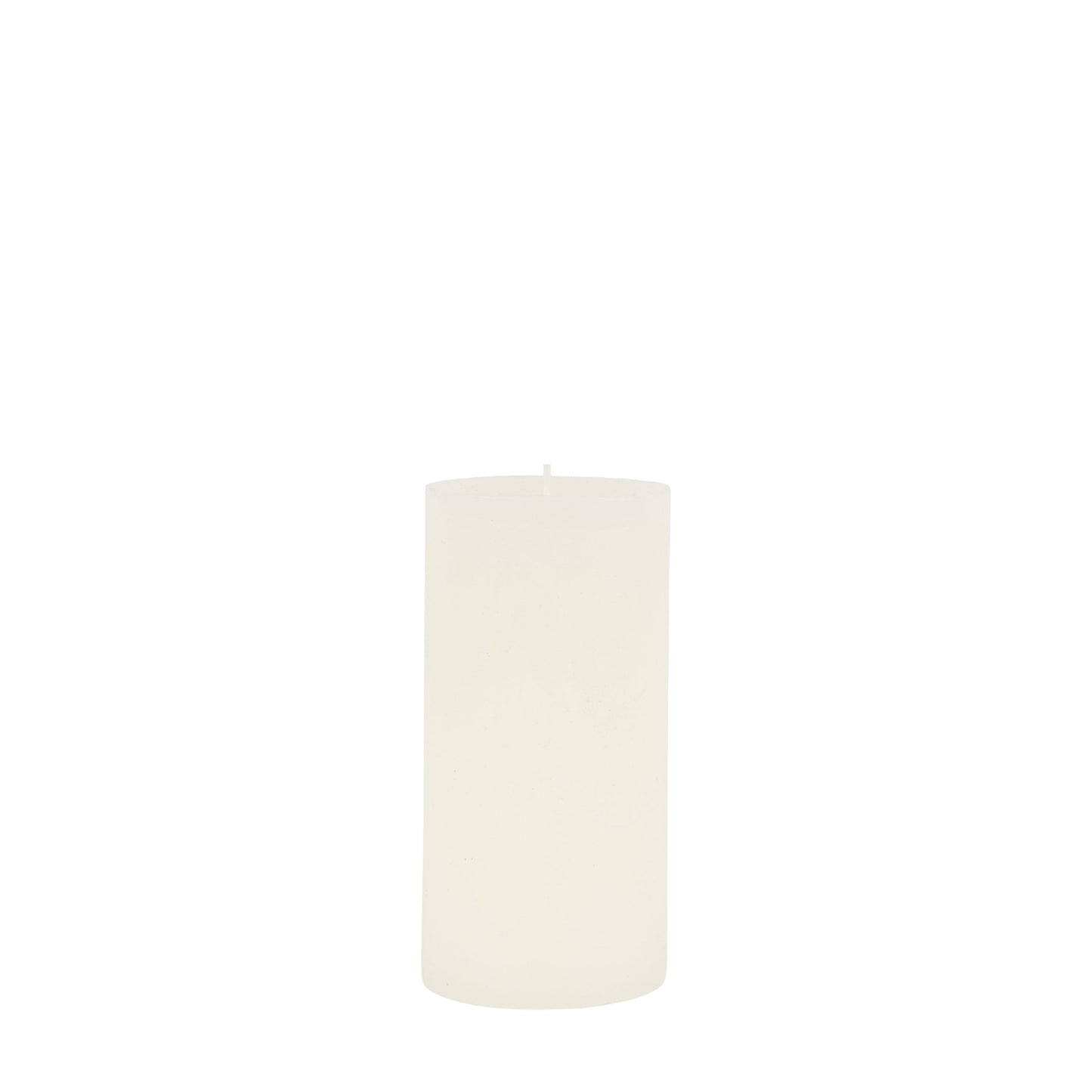 Pillar Candle Rustic White 2pk Large