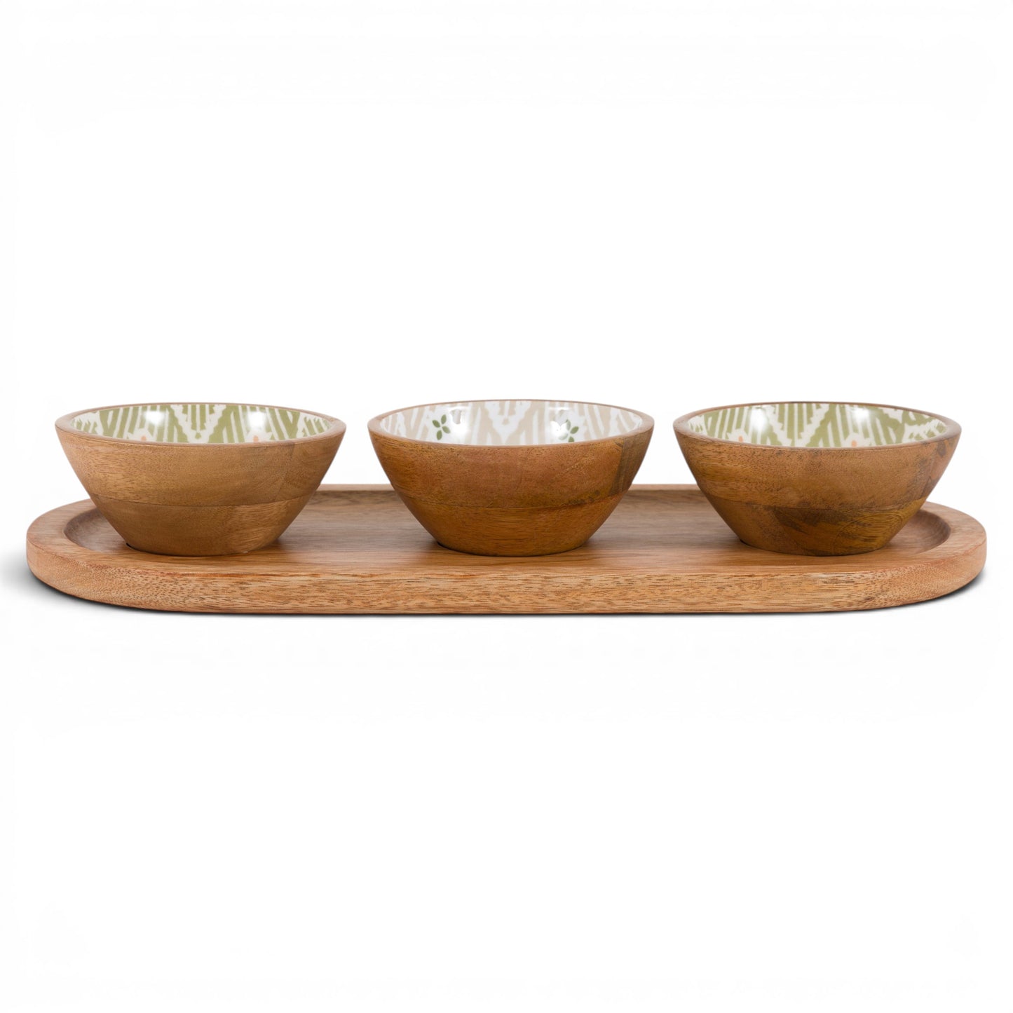 Anya Wooden Nibble Bowls Set of 3
