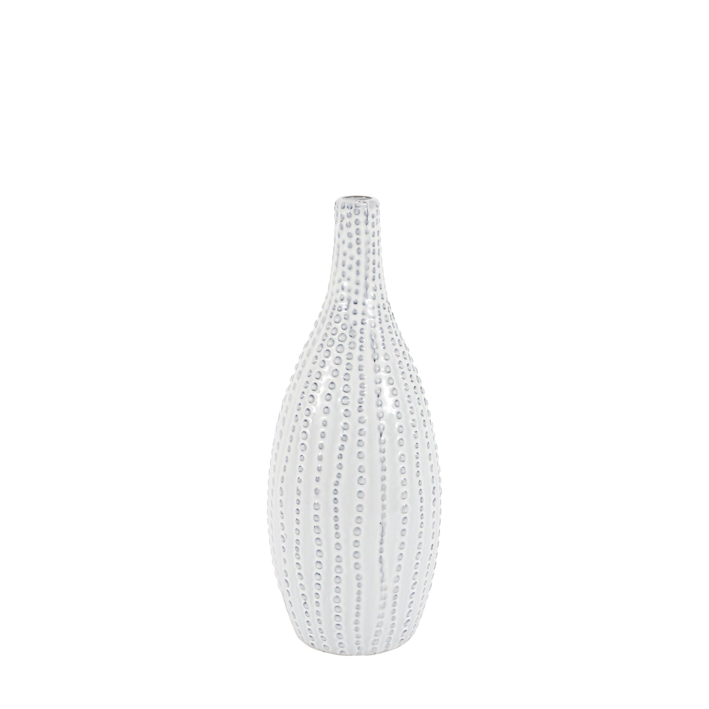 Lucia Beaded Vase White Large