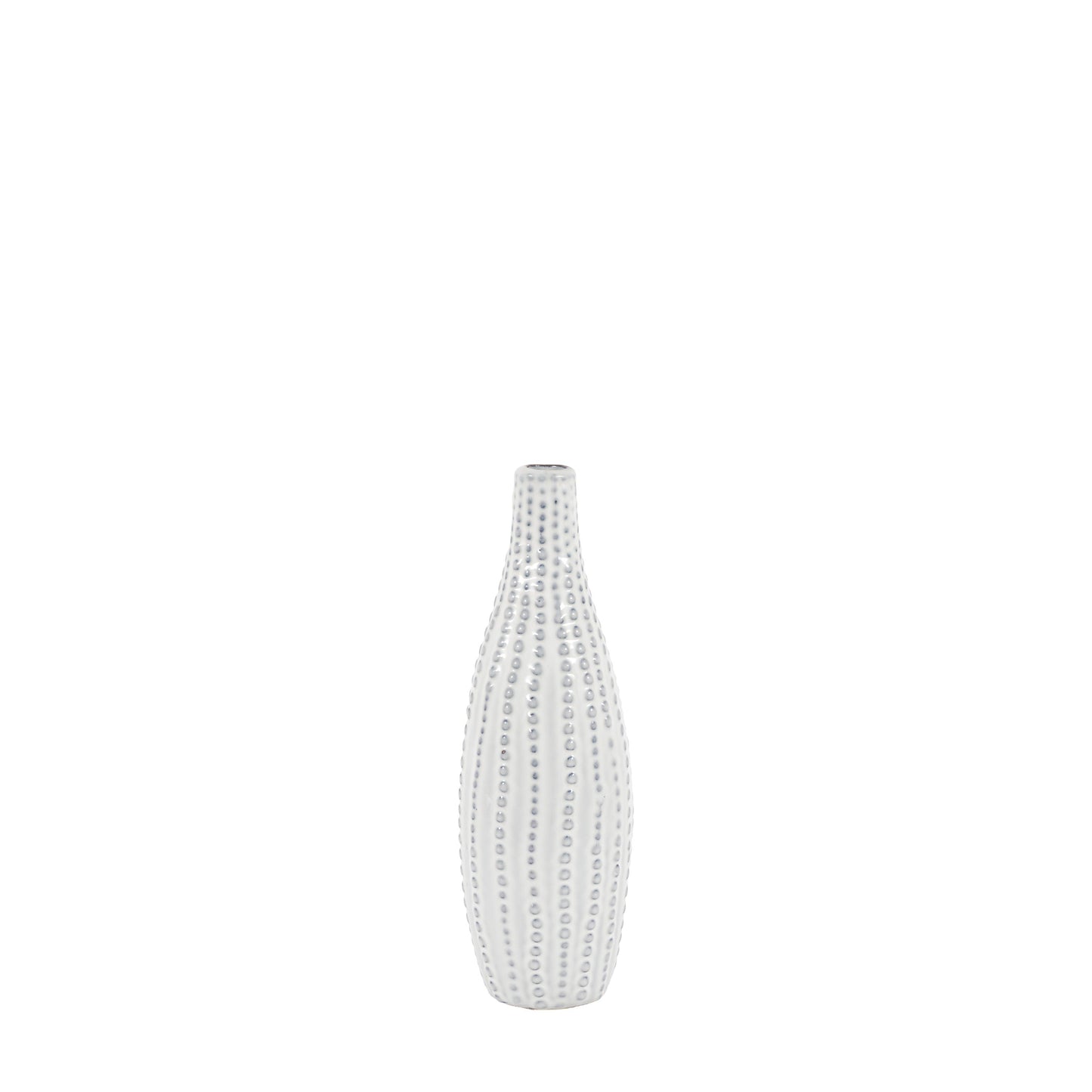 Lucia Beaded Vase White Small