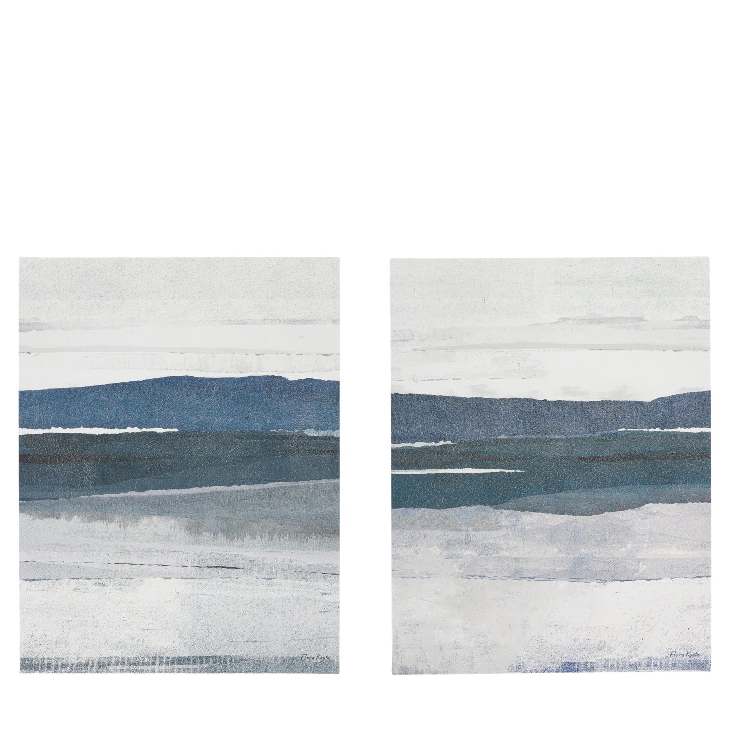 Calm and Collected Framed Canvas Set of 2