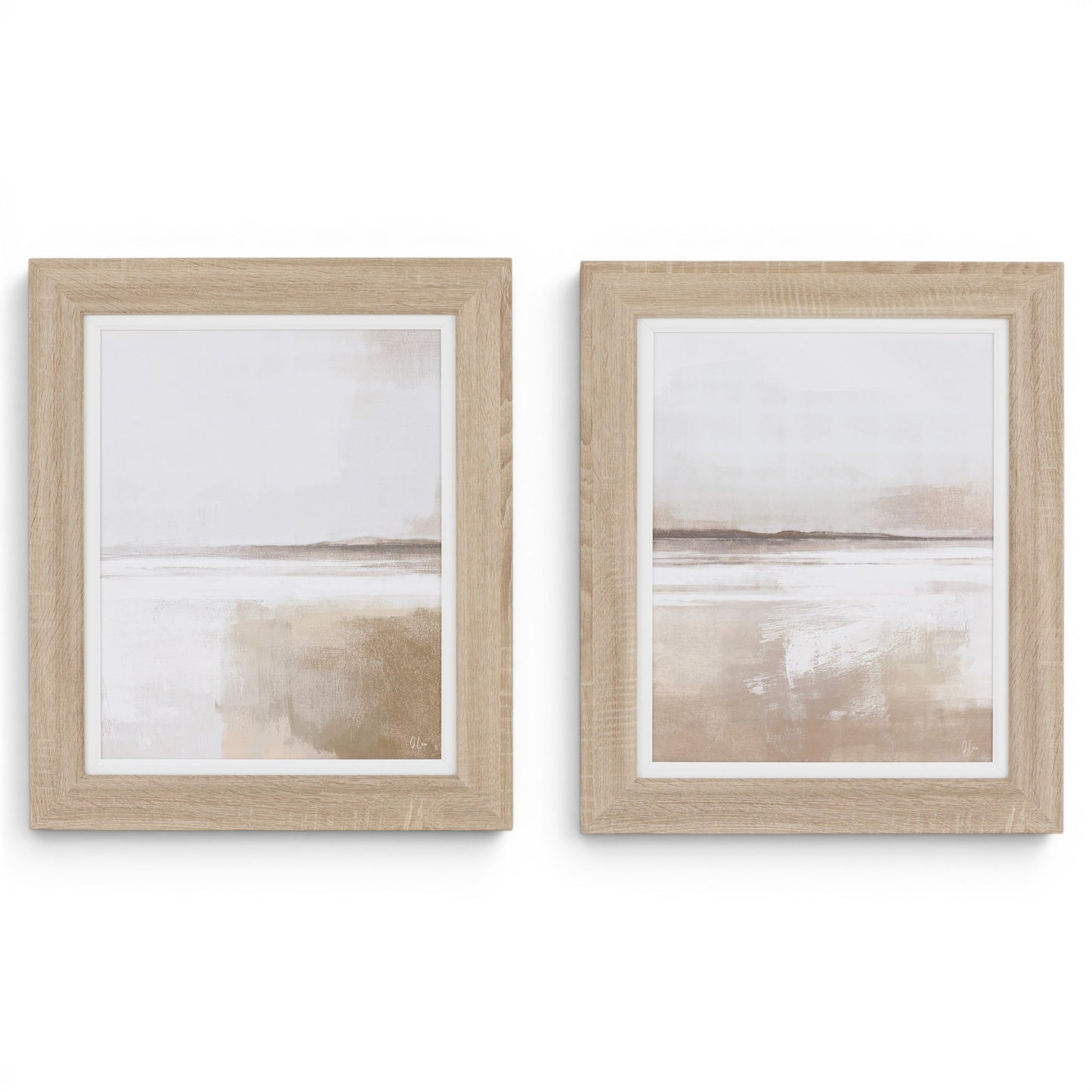 Silent Sands Framed Canvas Set of 2