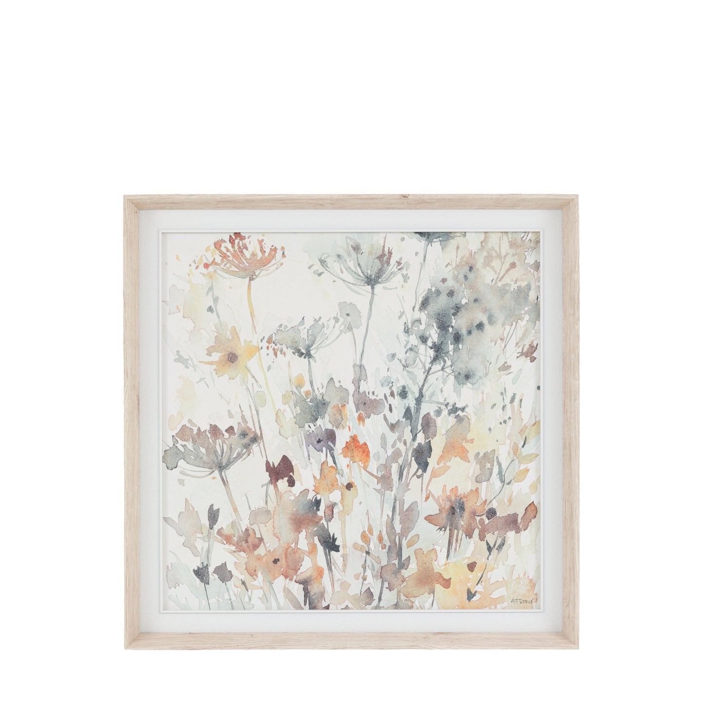 Garden Notes Framed Canvas
