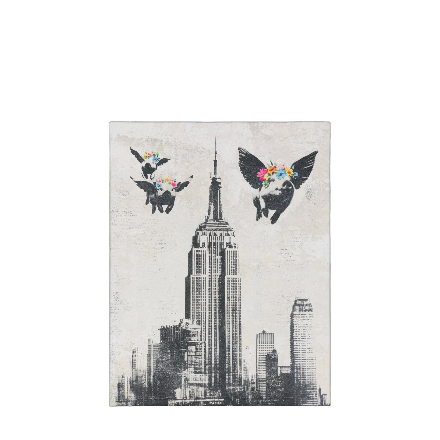 Concrete Dreams II Framed Canvas