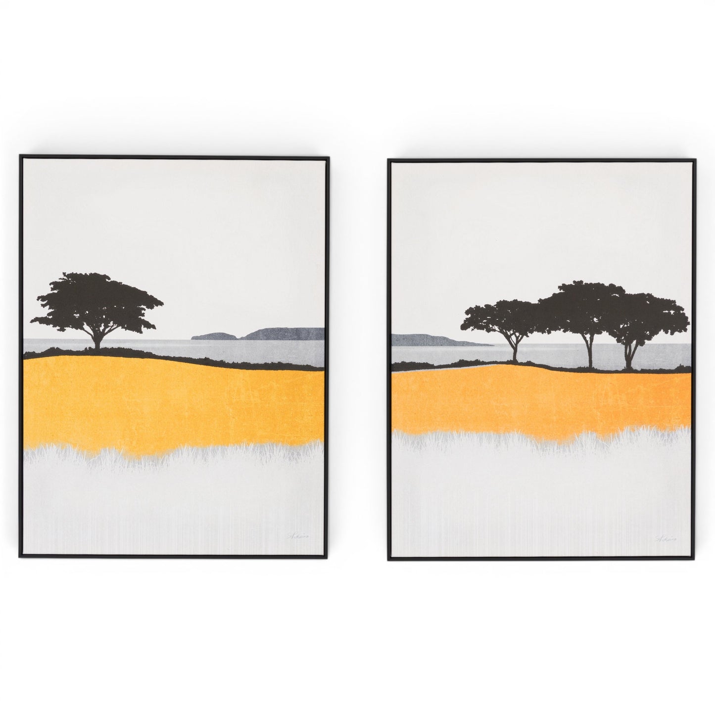 Seaview Framed Canvas Set of 2
