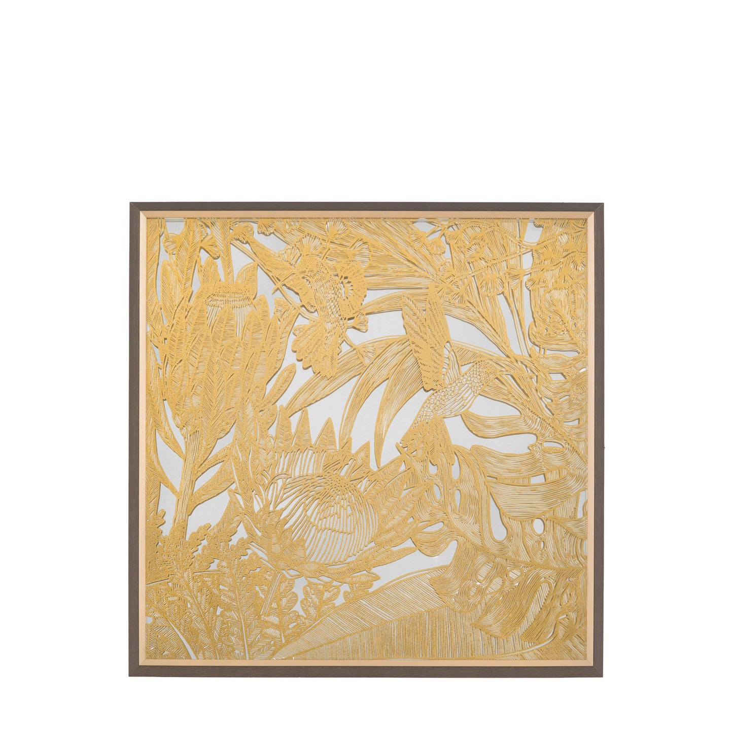 Hummingbird Dance I Mirrored Framed Art