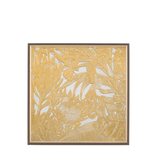 Hummingbird Dance I Mirrored Framed Art