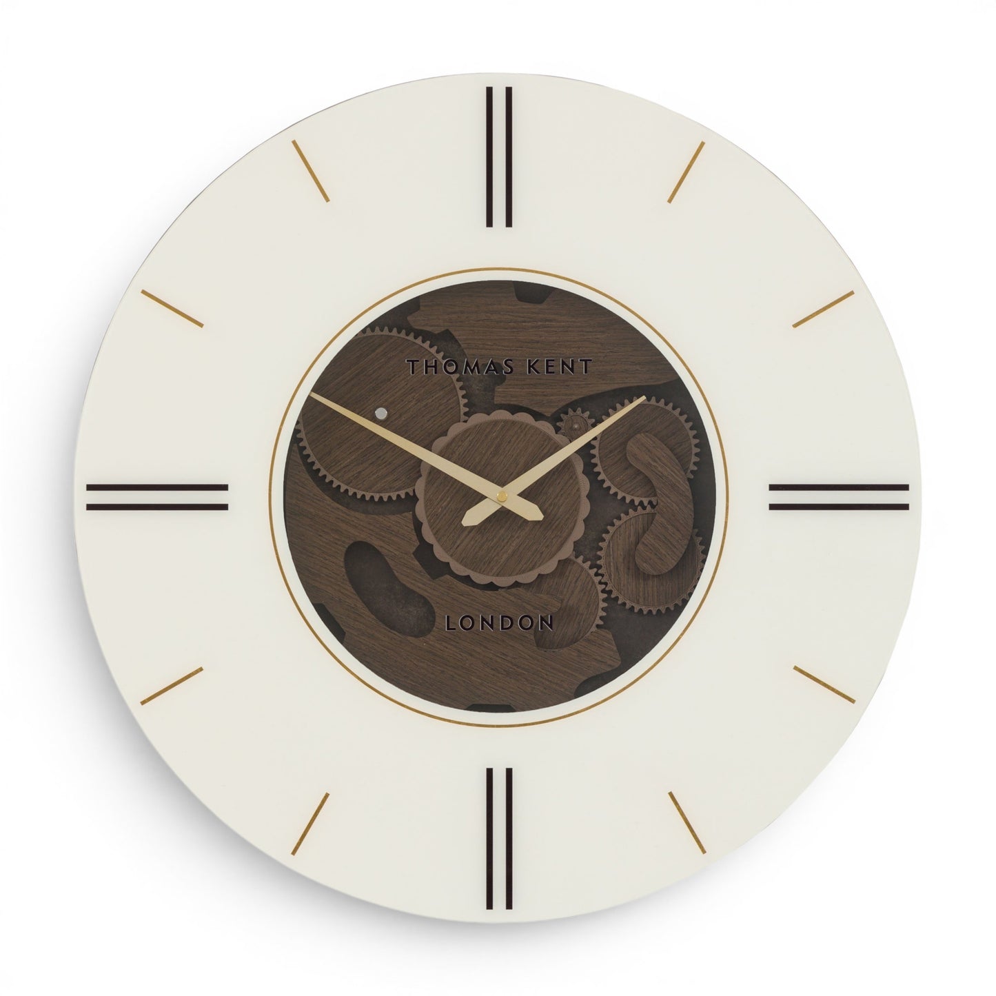 Cogger Wall Clock Dark Walnut
