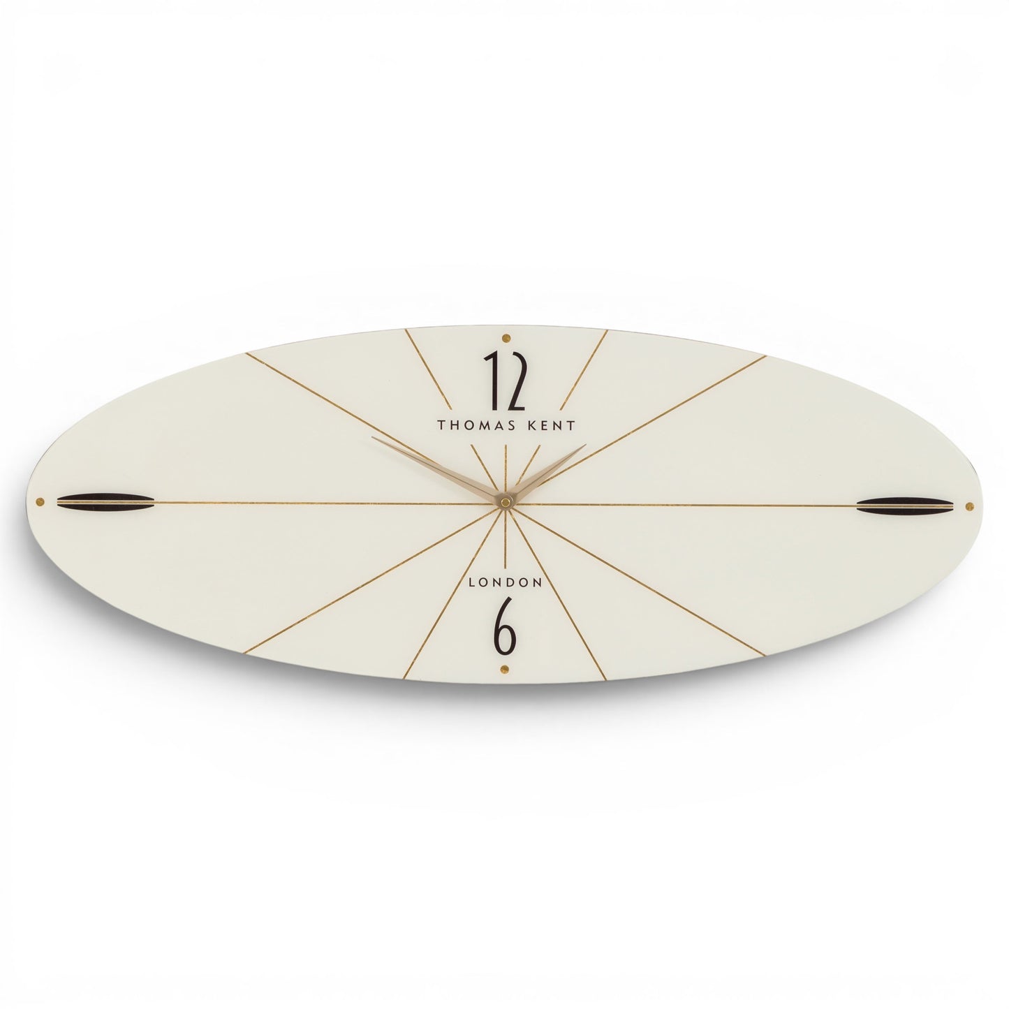 Greenwich Ellipse Wall Clock Snow White