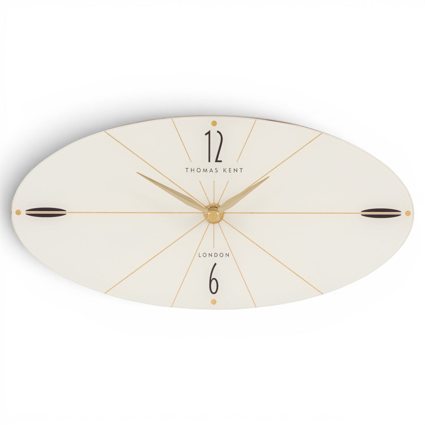 Greenwich Mantel Clock Dark Walnut 11 inches