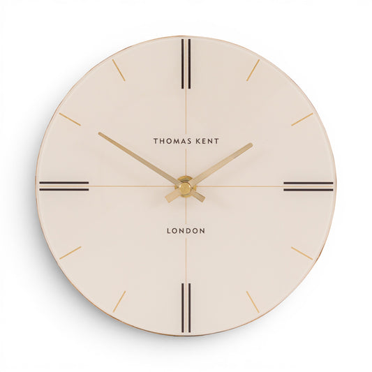 Greenwich Mantel Clock Oak Stripe 8 inches
