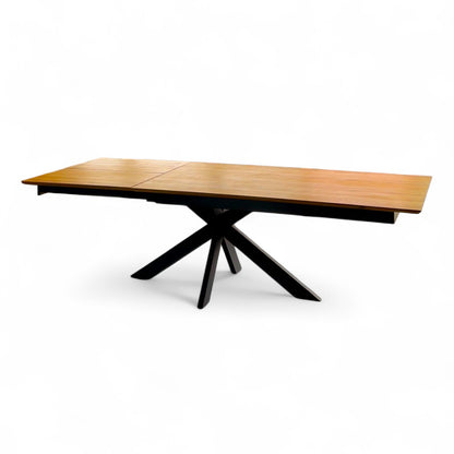 Slider Oiled Oak Extending Dining Table - Pieces For Places