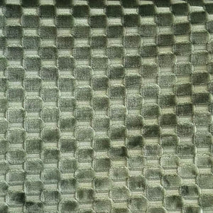 Aloe Checkerboard Velvet