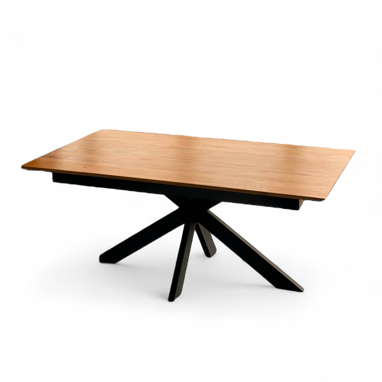 Slider Oiled Oak Extending Dining Table - Pieces For Places