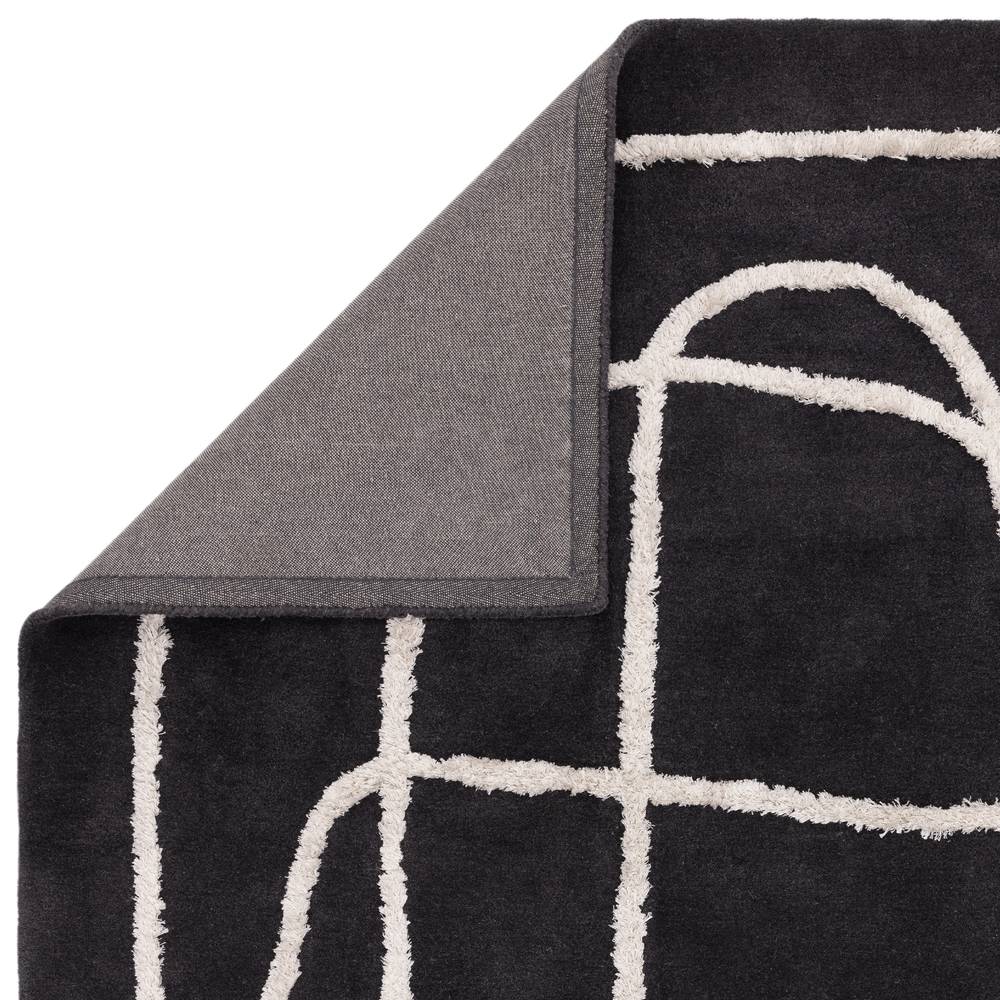94 Infinity Charcoal Matrix Rug - 200cm x 300cm