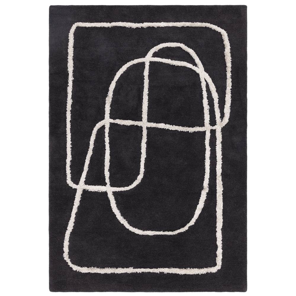 94 Infinity Charcoal Matrix Rug - 200cm x 300cm
