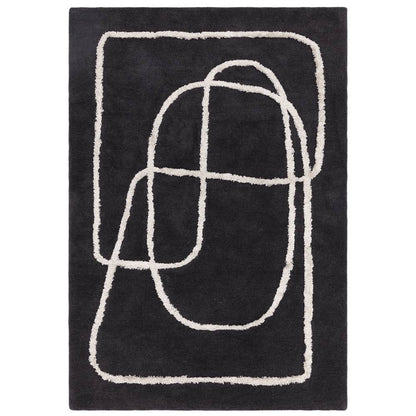 94 Infinity Charcoal Matrix Rug - 200cm x 300cm