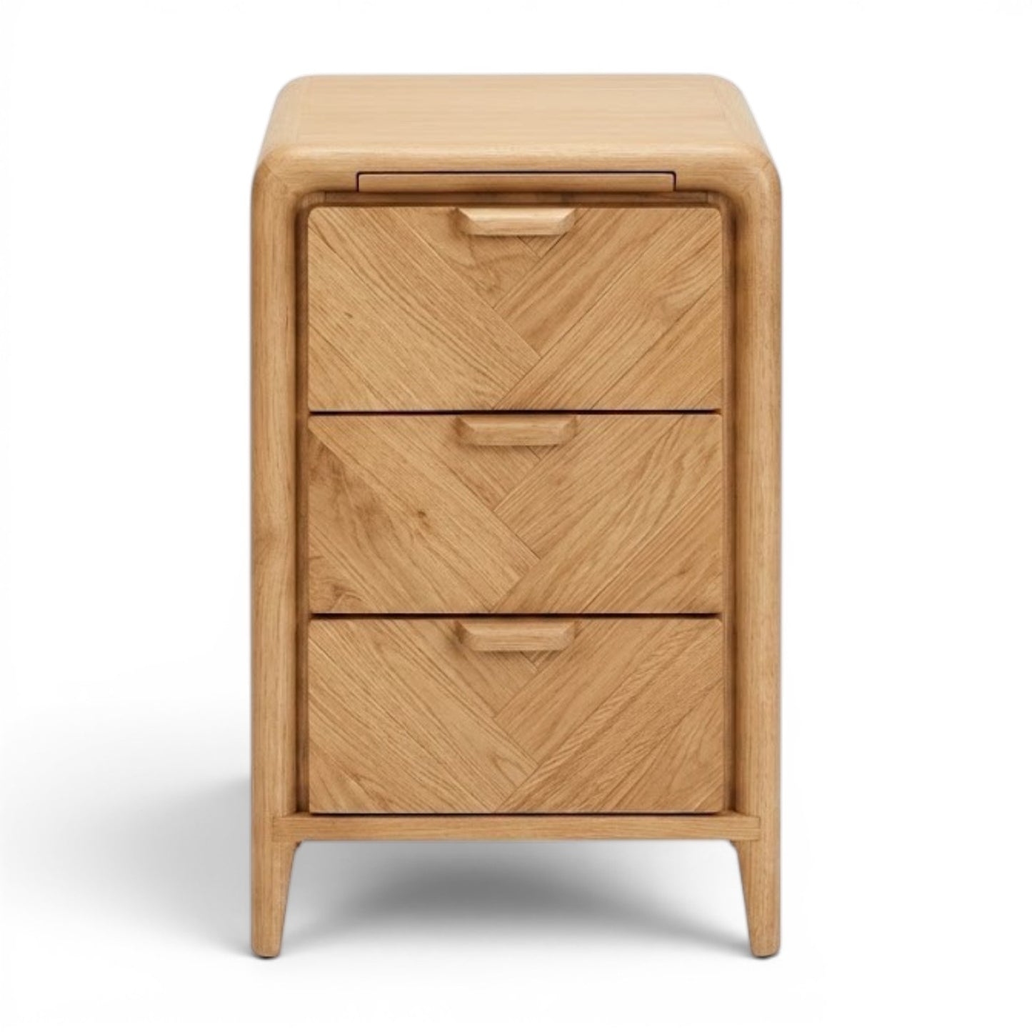 Atauro Herringbone 3 Drawer Bedside