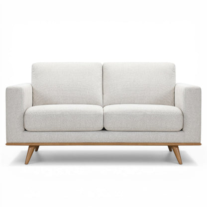 Finn Off White Fabric Sofa - 2 Seater - Ex Display