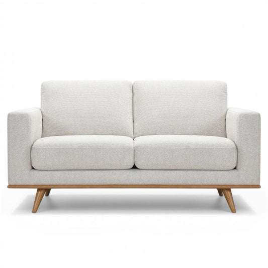 Finn Off White Fabric Sofa - 2 Seater - Ex Display