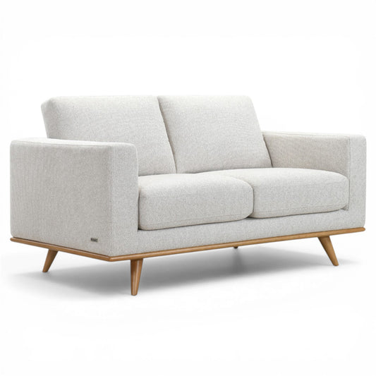Finn Off White Fabric Sofa - 2 Seater - Ex Display