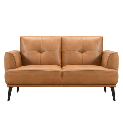Jia 2 Seater Tan Leather Sofa