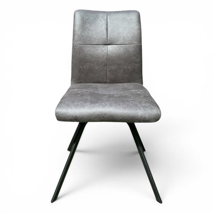 Selmy Charcoal Swivel Dining Chair