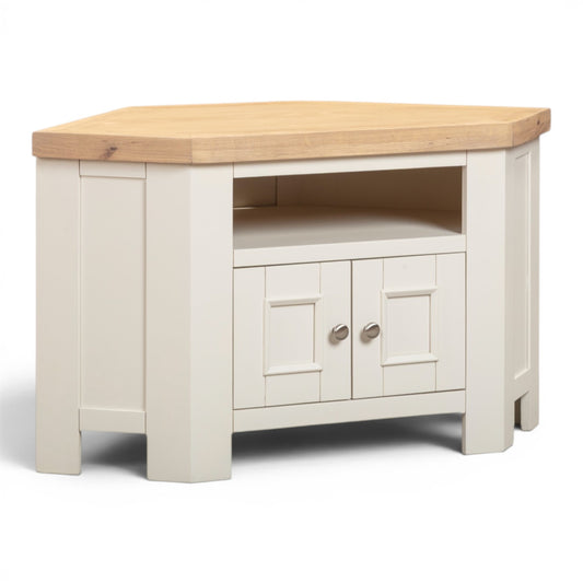Chester Off-White Corner TV Unit