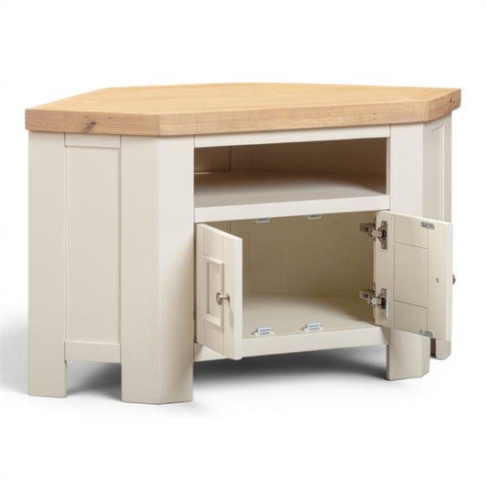 Chester Off-White Corner TV Unit