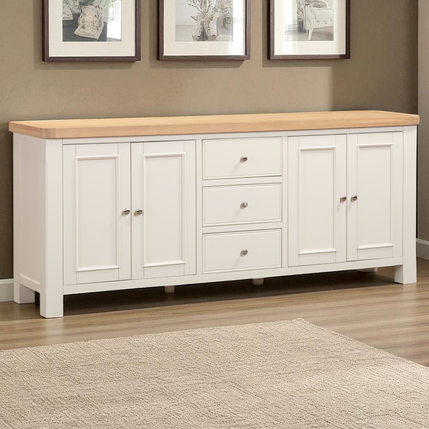 Chester Off-White 4 Door Sideboard