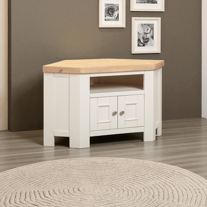 Chester Off-White Corner TV Unit