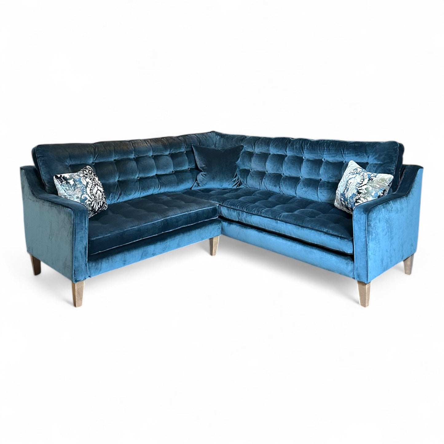 Clapham Corner Sofa - Indra Prussian | Ex Display